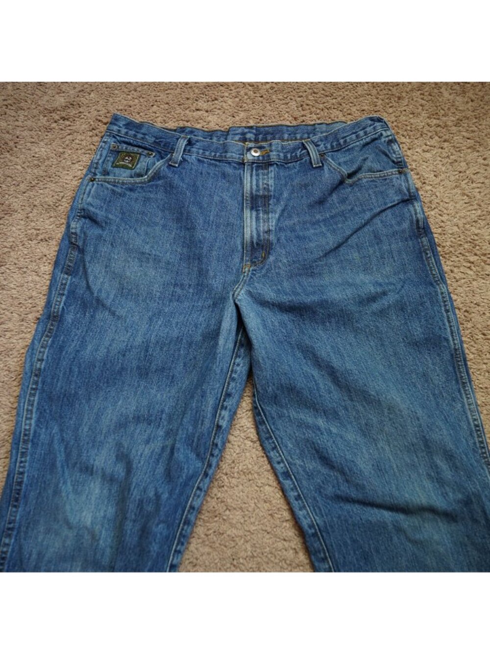 READ Cinch Jeans Mens Tag 40x36 Act 40x35 Blue Straight Leg Denim Denim Western - Picture 8 of 10
